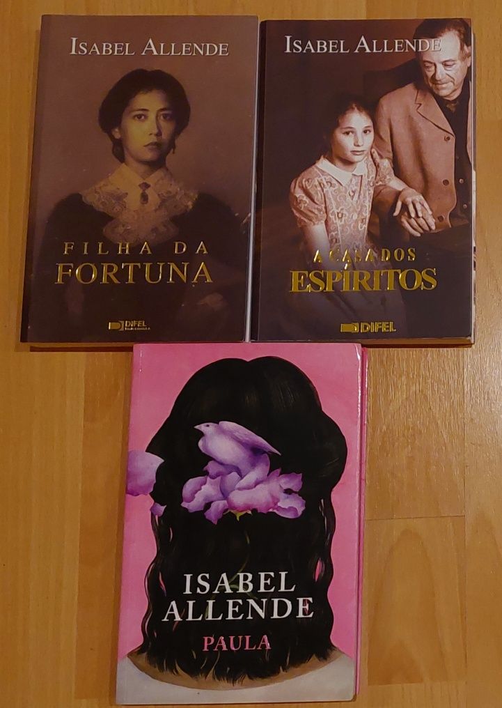 Livros Isabel Allende desde 7€ cada/ 3 livros 20 €