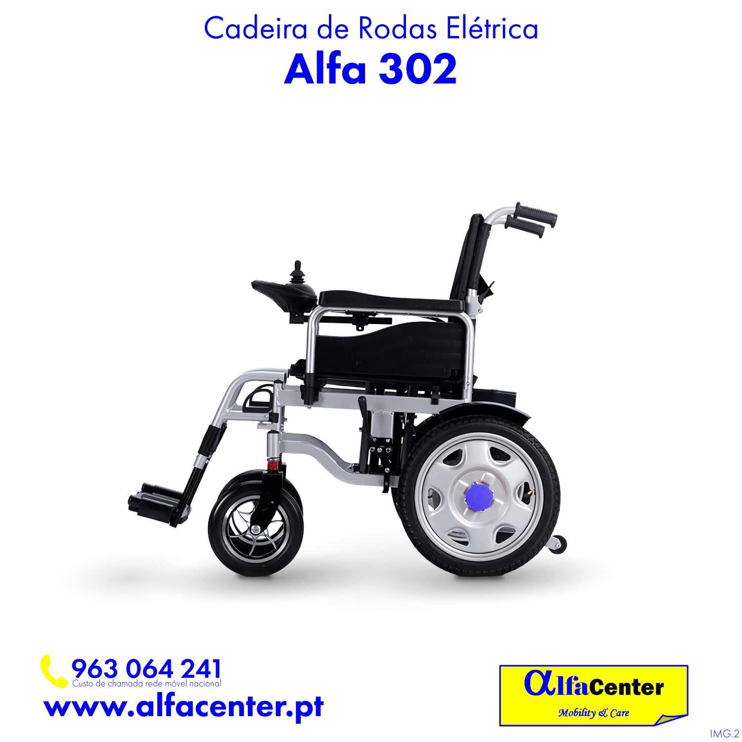Cadeira de rodas elétrica Alfa 302 - NOVA