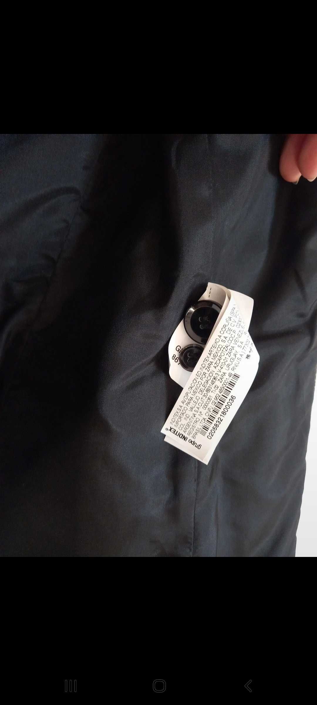 Blaser cinzento e preto mesclado - M - Zara