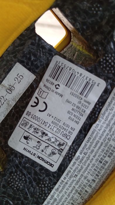 Kask dzieciecy btwin rozmiar xs (48-52 cm)