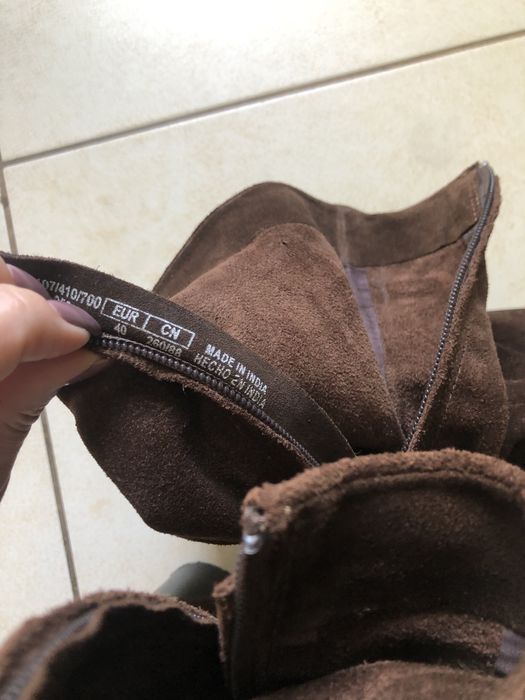 Черевики Zara натуральна замша