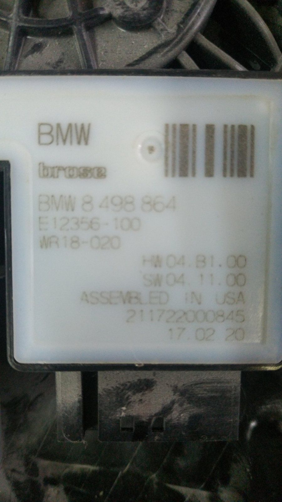Стеклоподьемник двери BMW 3 G20 c 2019 года. СТО.