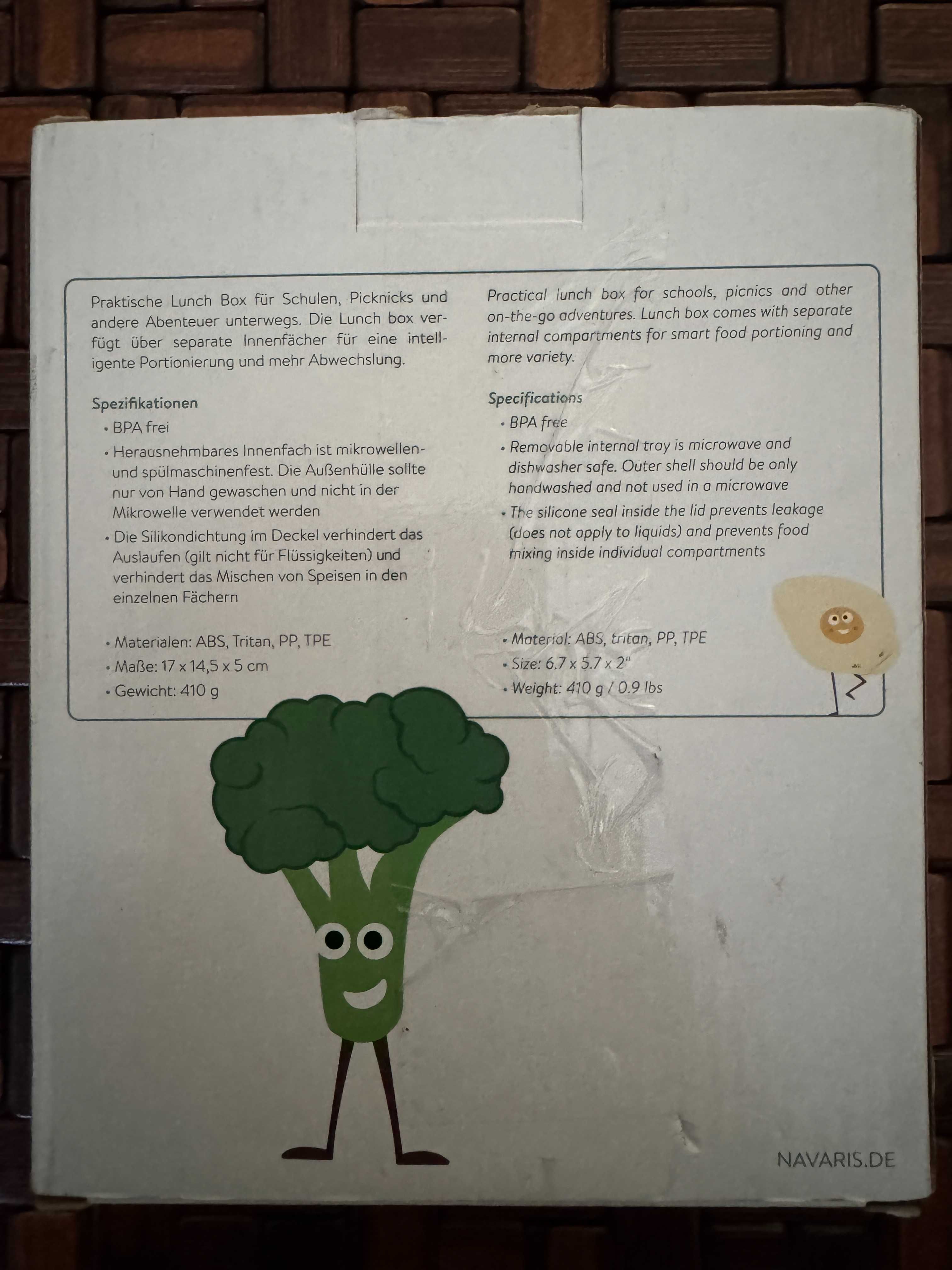 Pojemnik na lunch dla dzieci z przegródkami