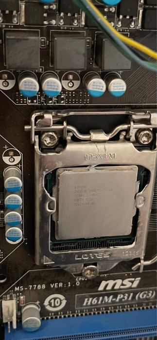 Płyta główna MSI H61M-P31(G3) + procesor I7 + 8gb ram
