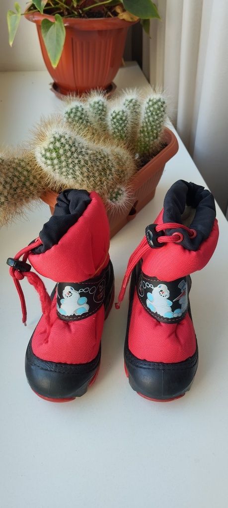 Зимние ботинки сапожки детские, зимові черевики