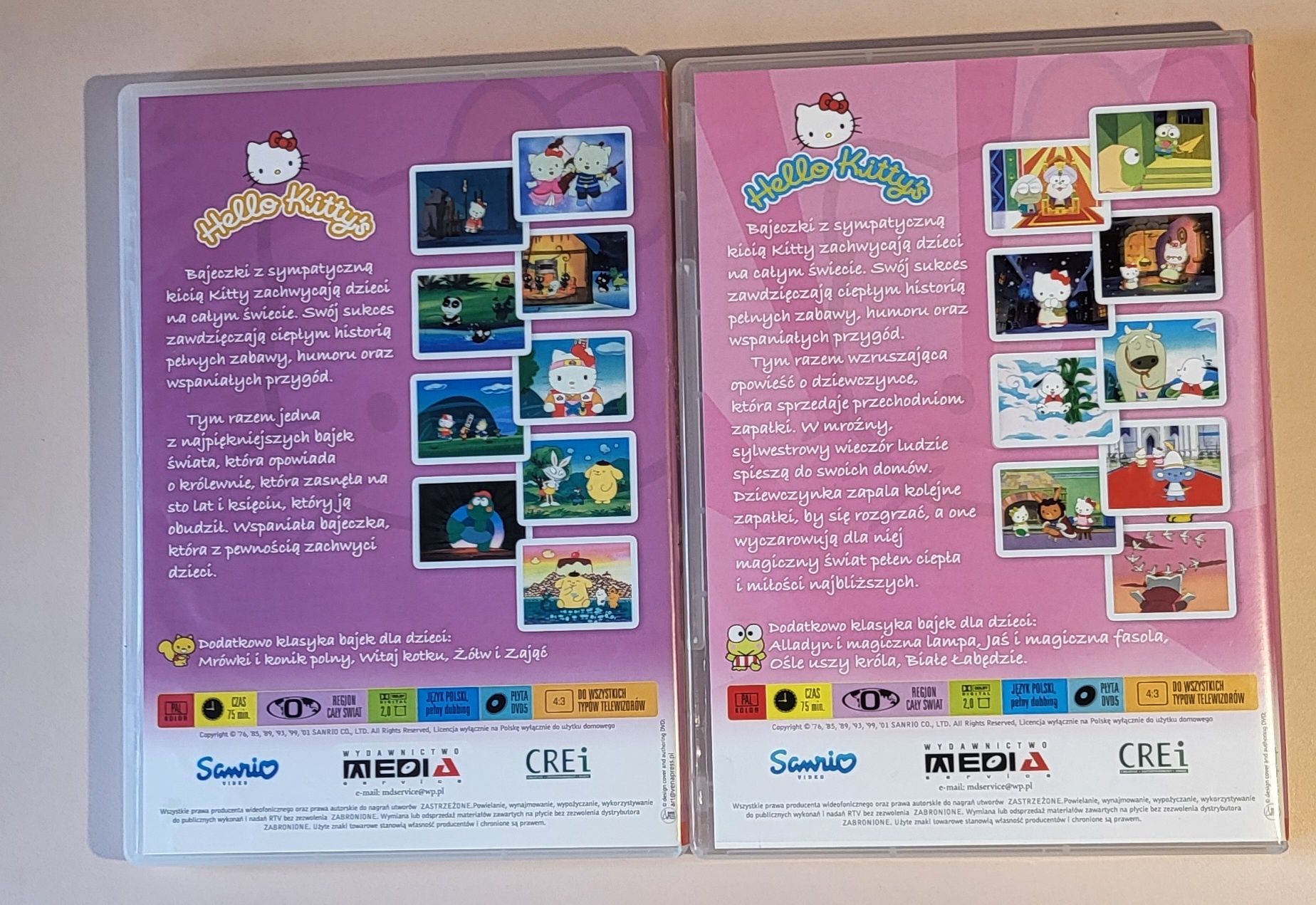 DVD Hello Kitty bajki 2 płyty z bajkami