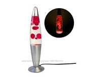 Настольная Лава лампа с воском LAVA LAMP 34,5см Червона та жовта