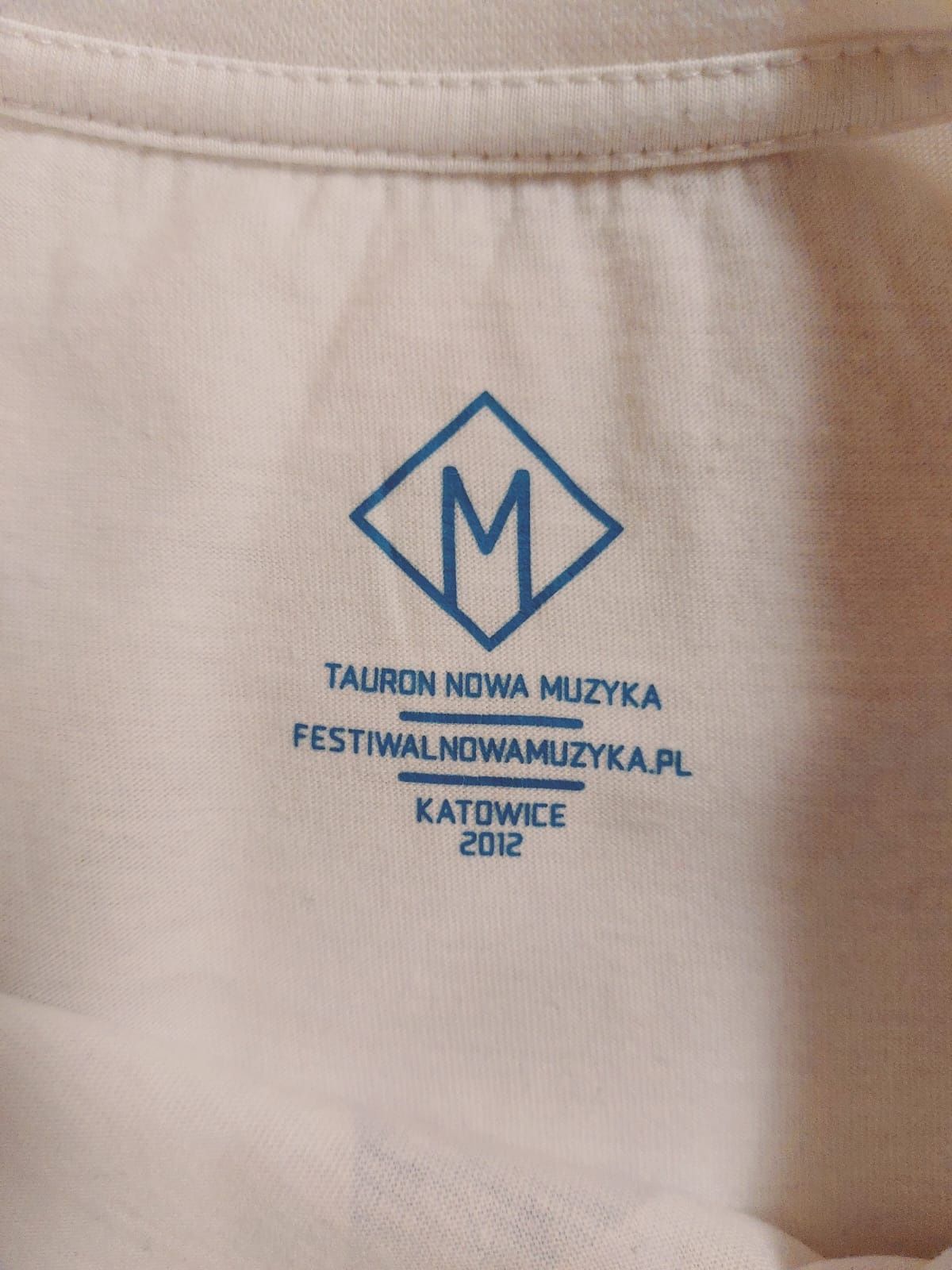 Nowy.Męski t-shirt,biały z krótkim rękawem. Rozmiar M