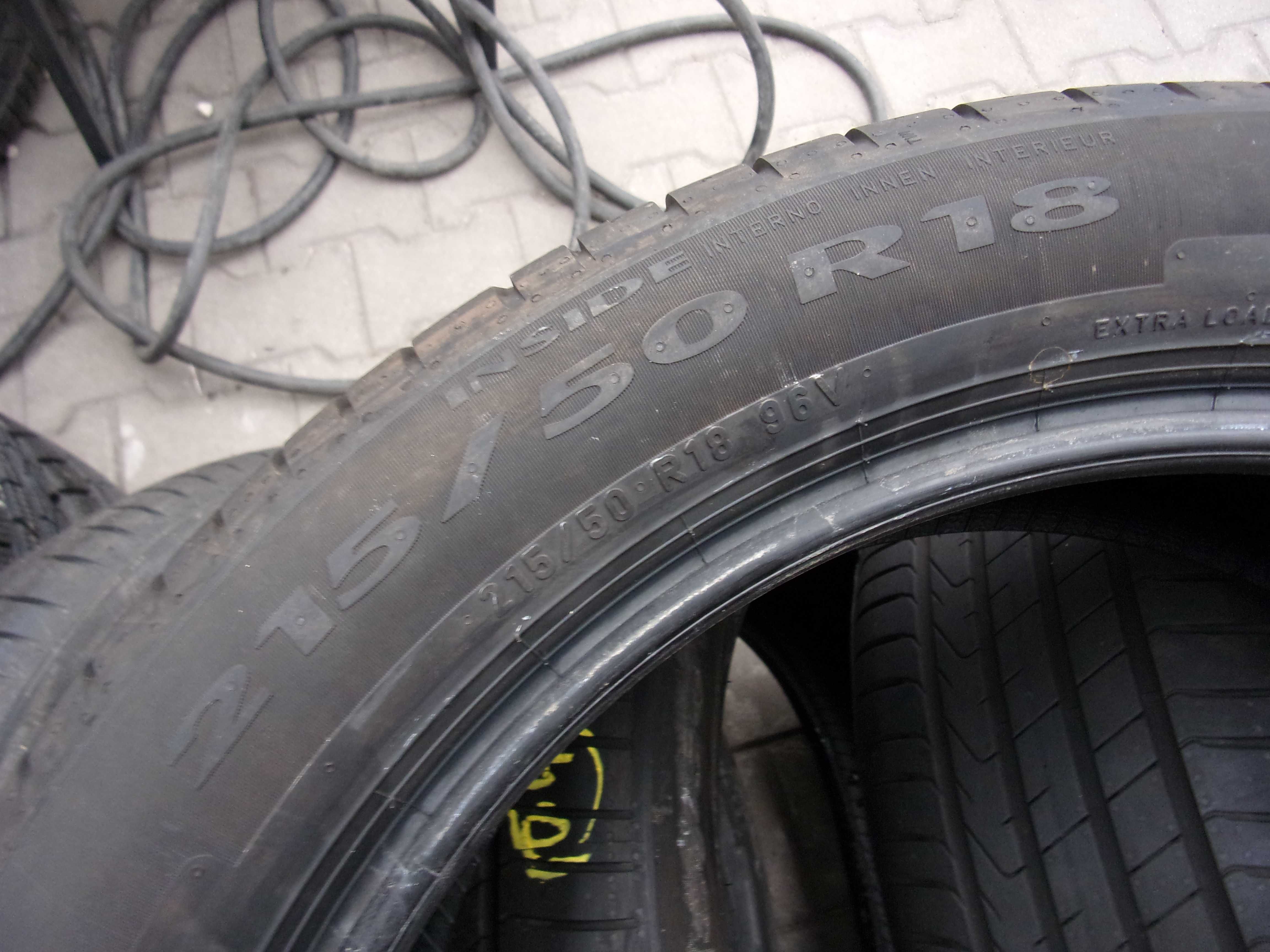 Nowe opony letnie 215/50/18 Pirelli P7, 2021r