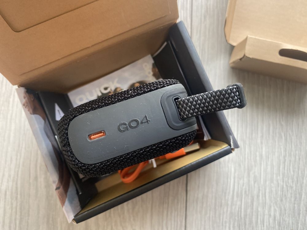 Oryginalny Głośnik Przenośny Bluetooth JBL - Go4 Kolor Czarny Mega