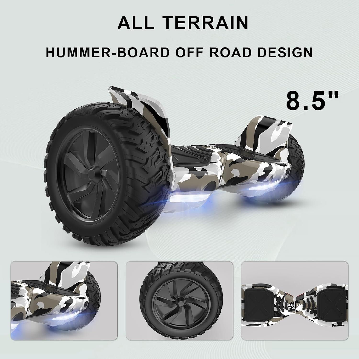 Hoverboard 8,5" Gokart Bluetooth Podwójny silnik dla dzieci dorosłych