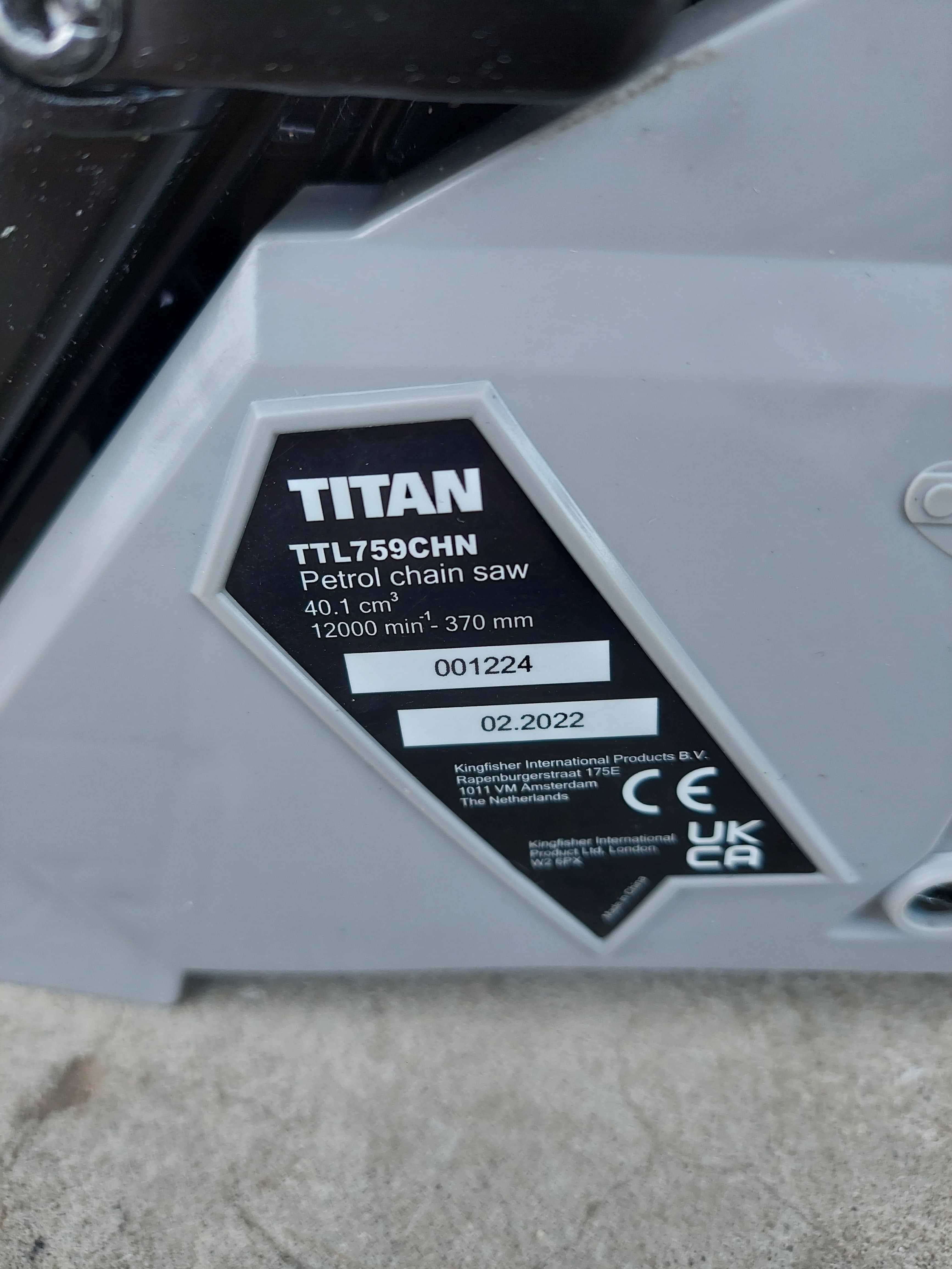 бензопила titan ttl759chn привезено з Англії!