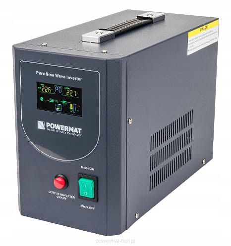 Инвертер Аварийный источник питания ИБП UPS POWERMAT LCD 1500VA 1200W