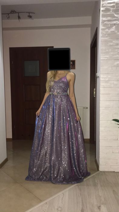 Suknia sukienka błyszcząca wieczorowa