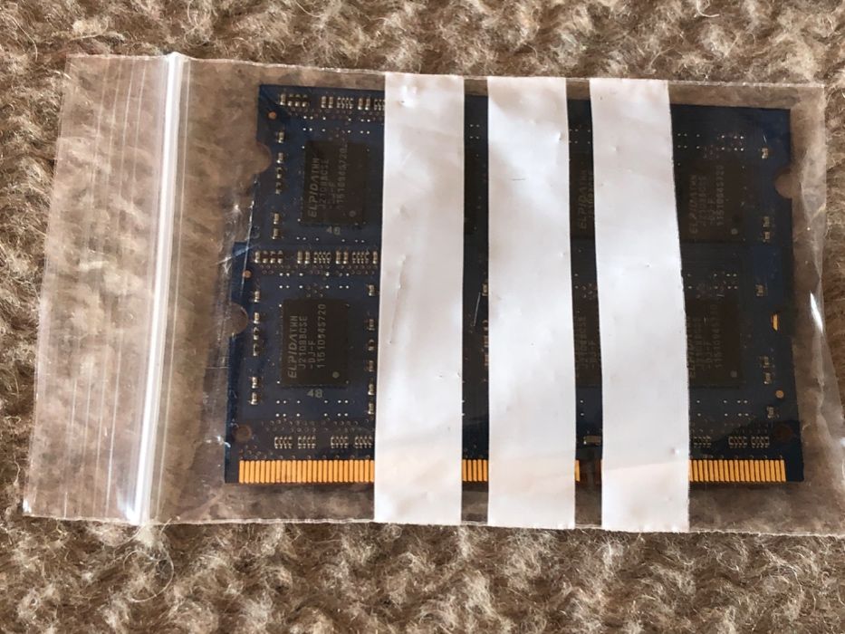 Kit ram 2x 2GB DDR3 PC3-10600s - usadas ok