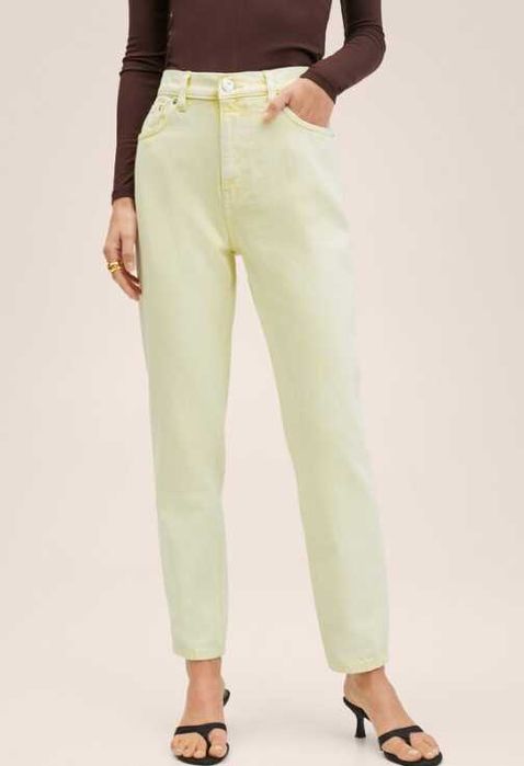 Джинсы mom с высокой талией. Mango Outlet Манго р. 38.