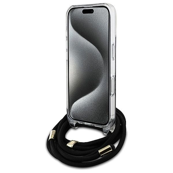 Guess GUHCP16SHC4SEK iPhone 16/6.1" czarny/black hardcase Crossbody Co