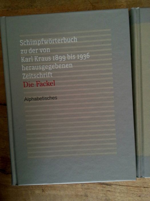Fackel Schimpfwörterbuch, Karl Kraus