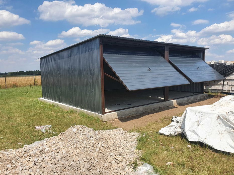Garaż blaszany 6x5 Garaż blaszak Magazyn na wymiar Blaszaki Garaże 7x6