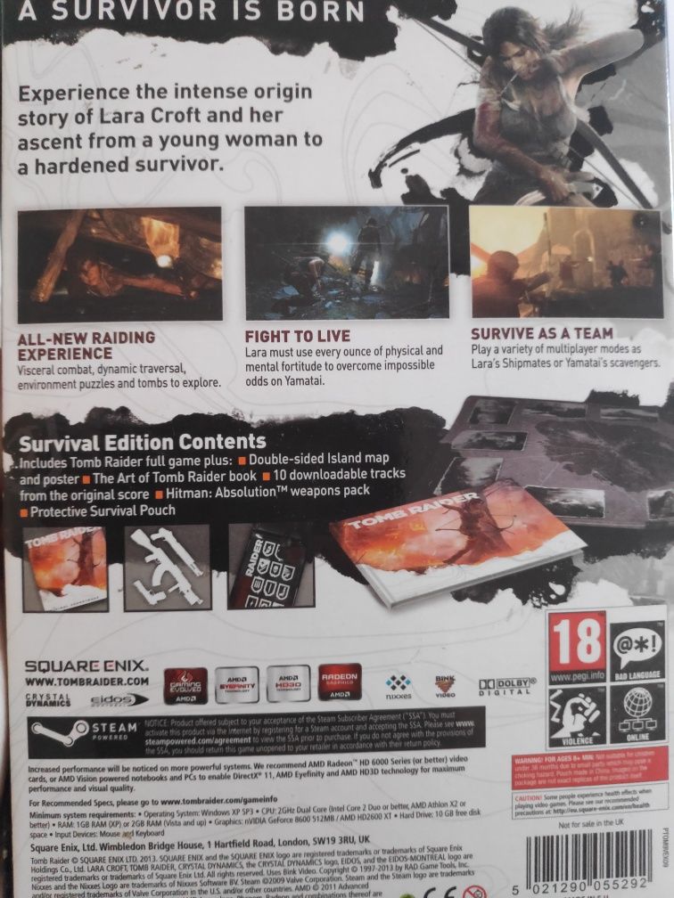 Tomb Raider Survival edition pc
