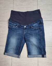 jeansowe spodenki ciążowe H&M Mama 38/M