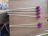 Baquetas de percussão- marimba, tímpanos, vivrafone
