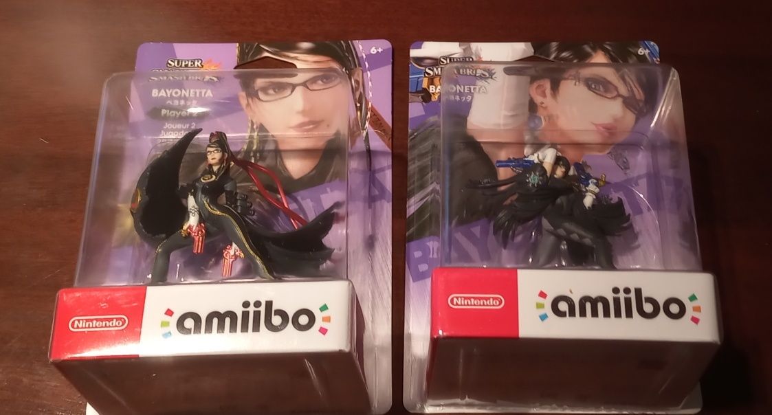 Amiibo Bayonetta Player 1 e 2 (selados) (leia a descrição)