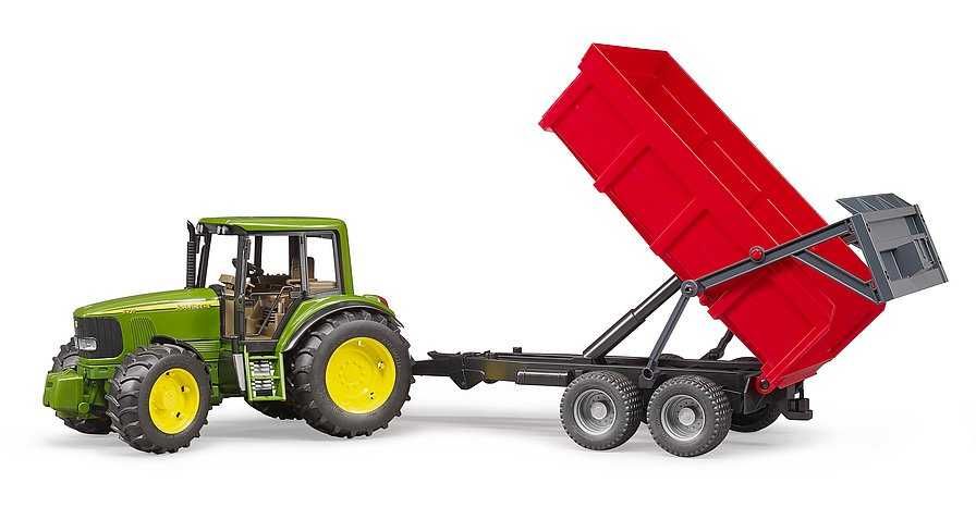 Іграшка Bruder трактор John Deere 6920 з причепом (02057)