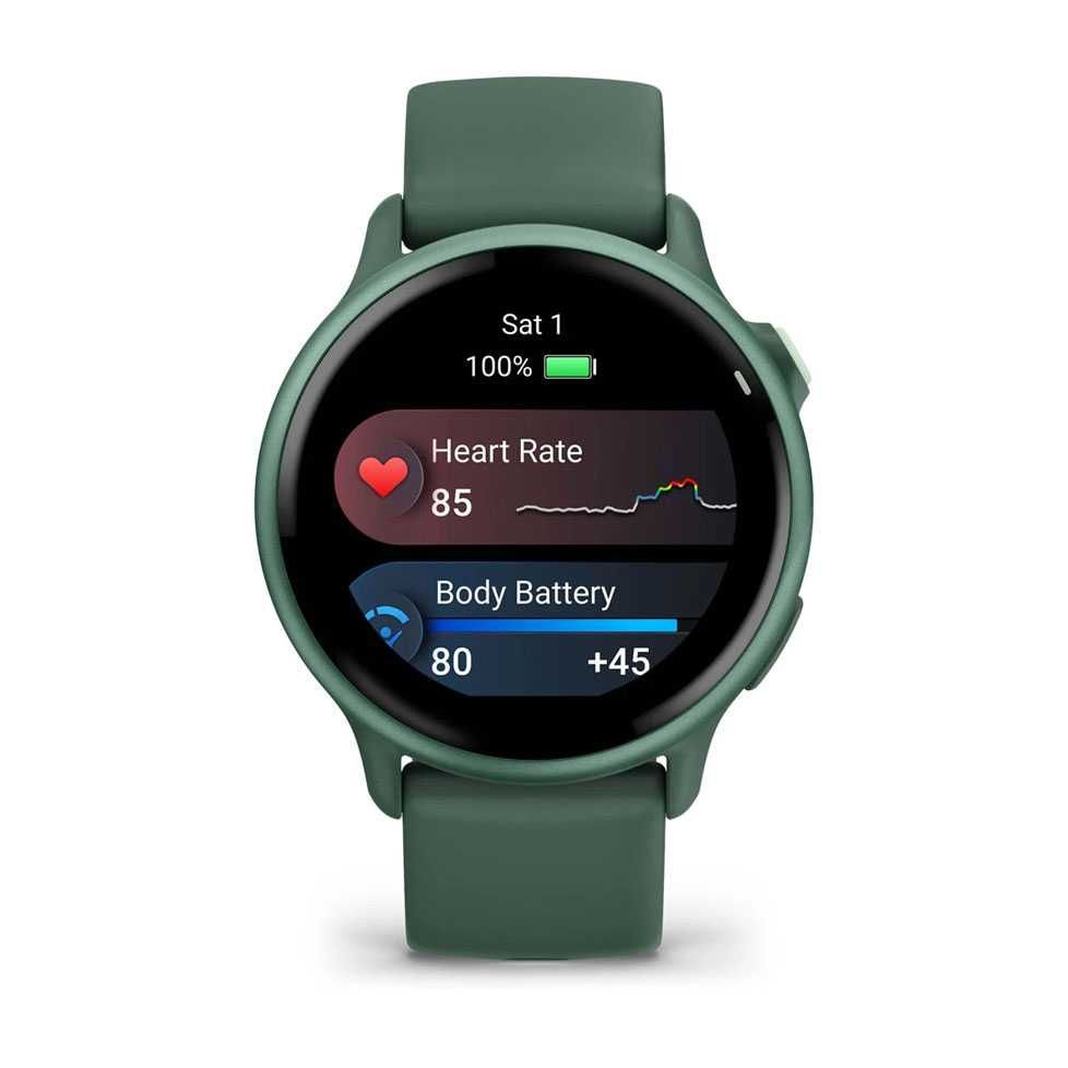 Garmin vívoactive 6 з зеленим силіконовим ремінцем 010-02985-02