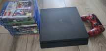 PlayStation 4 + 10 gier + kamera + 1 pad