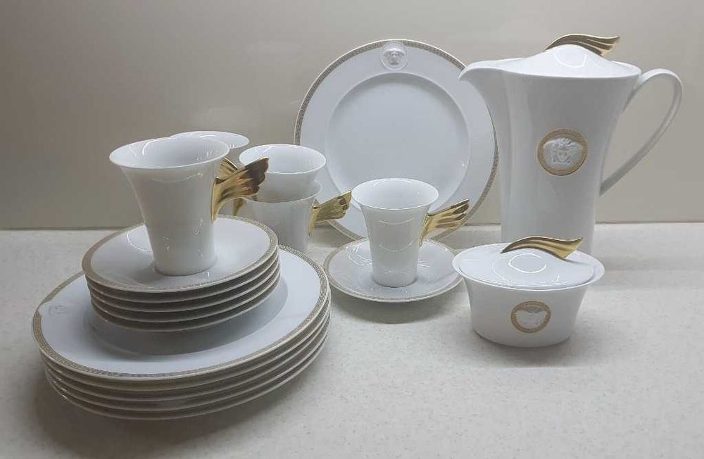 Serwis kawowy ROSENTHAL VERSACE MEANDRE - 22 el.