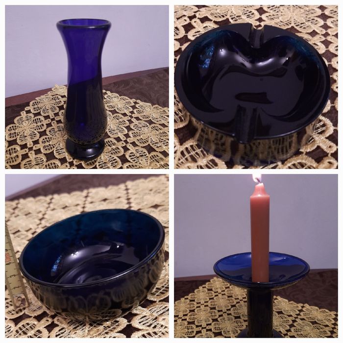 Kobaltowe szkło - wyprzedaż kolekcji