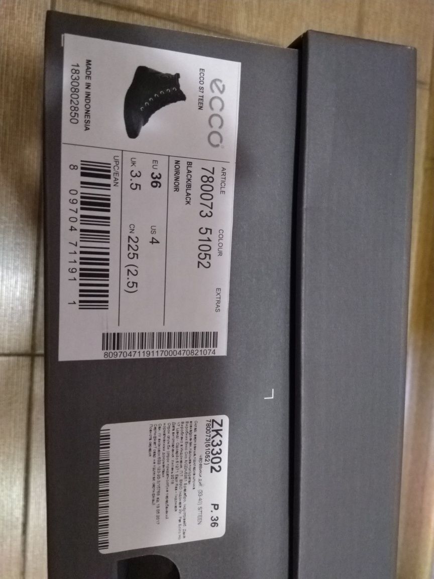 Продам зимние ботинки ECCO оригинал р 36