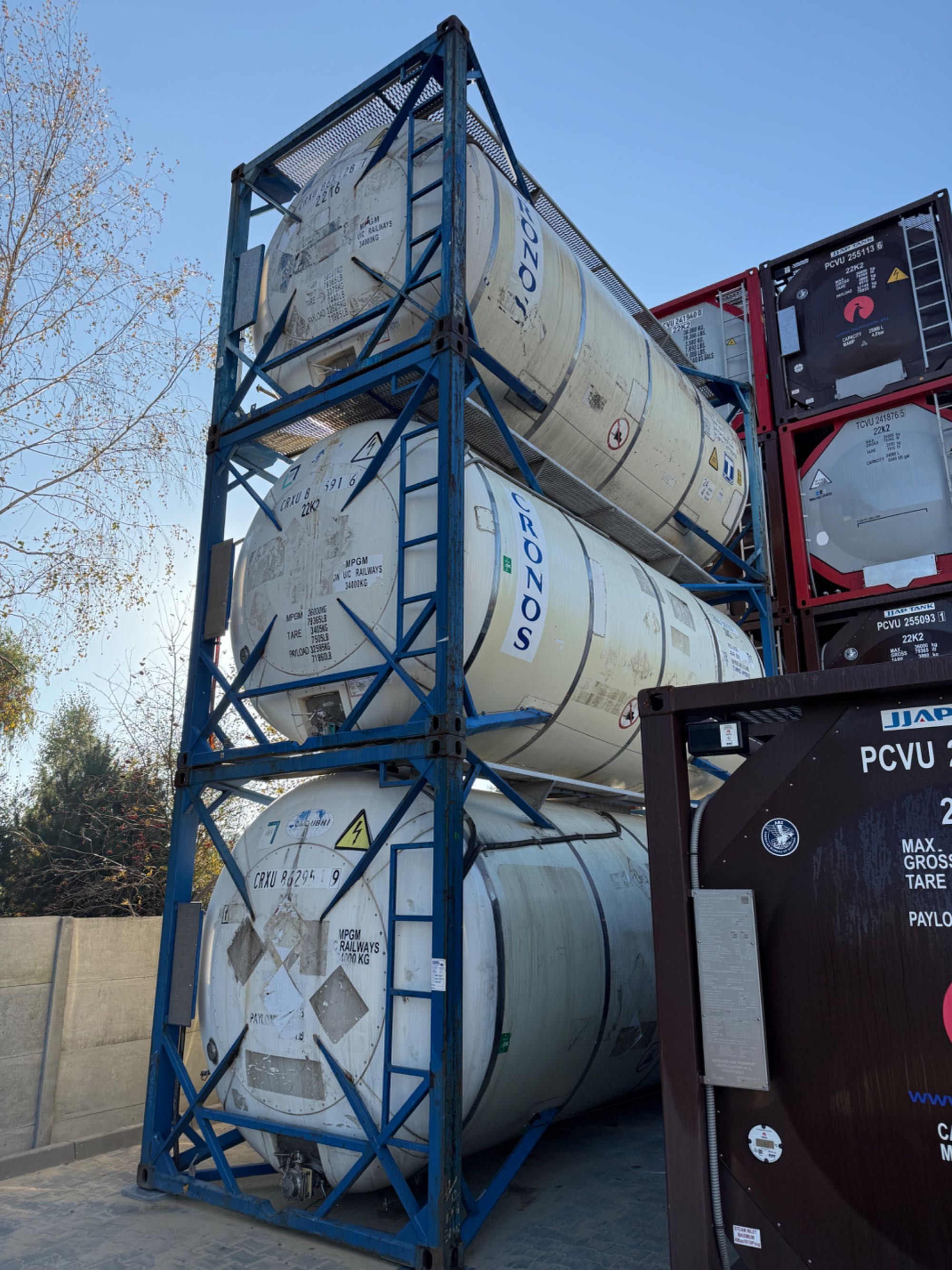 Tank kontenery 26.000 ltr ADR L4BN, używane, cysterny, kilka szt