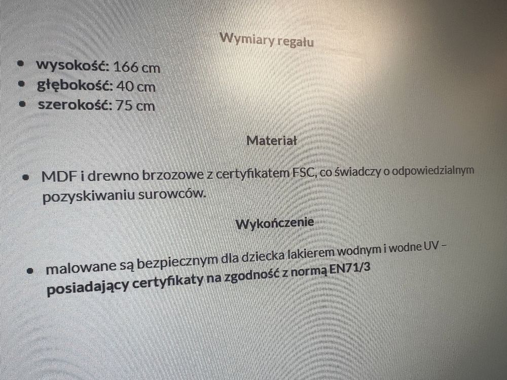 regal dzieciecy Minimondo