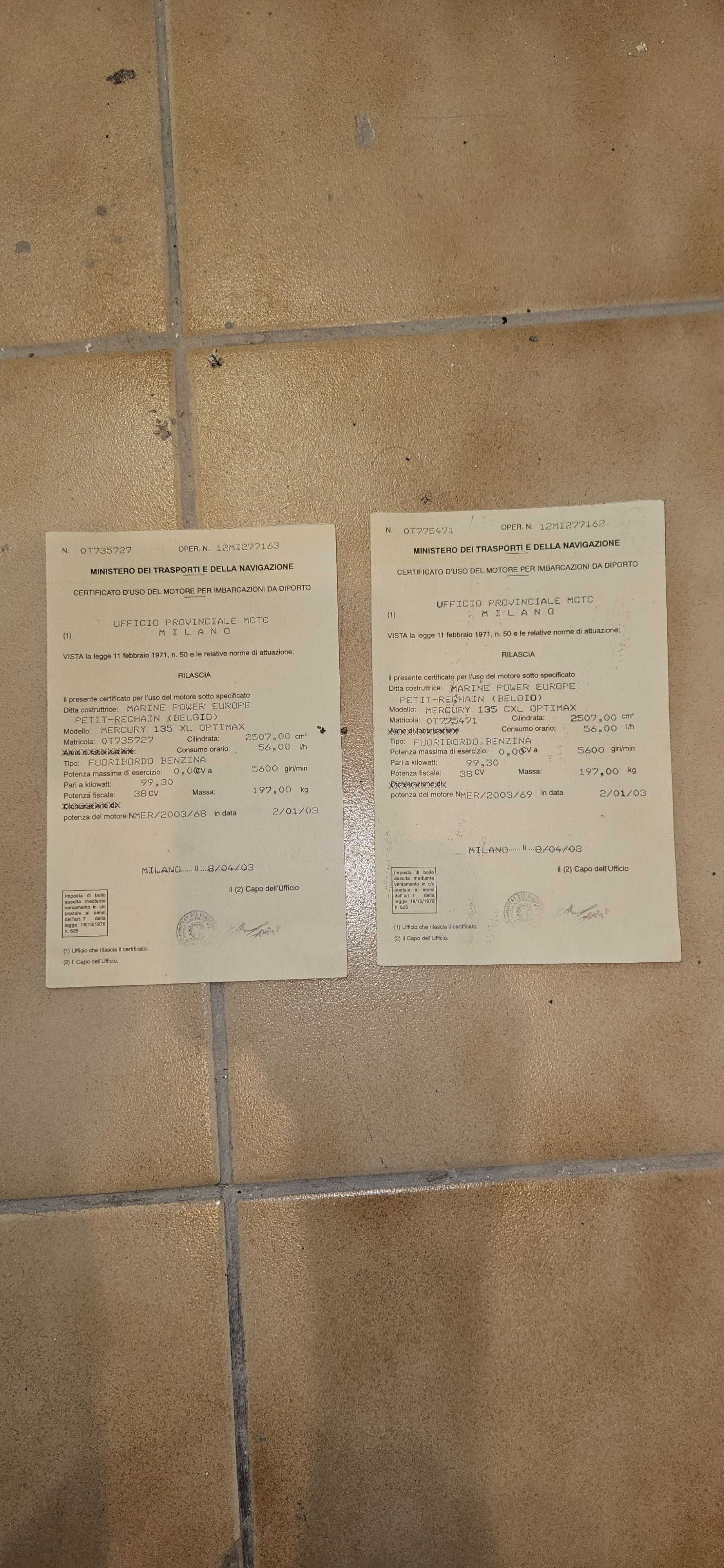 Silniki zaburtowe 2 x Mercury 135 Optimax XL