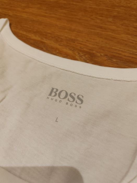 Męski biały top podkoszulek Hugo Boss