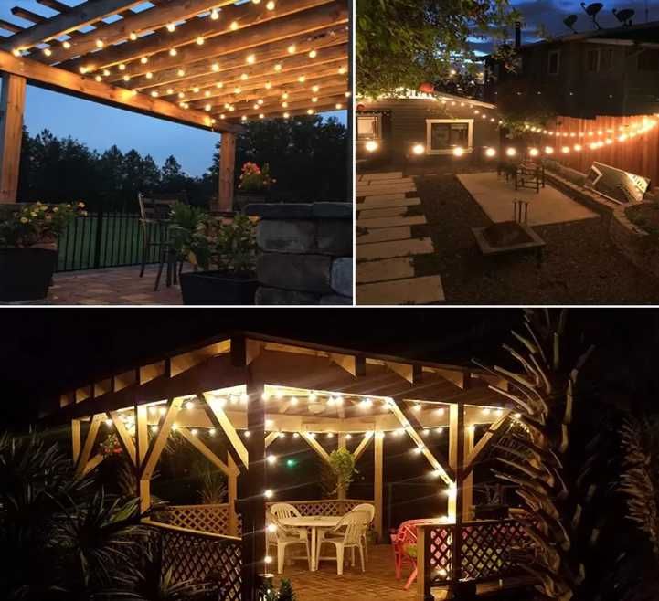 Girlanda solarna ogrodowa, Żarówki Lampki 10 LED + Panel słoneczny