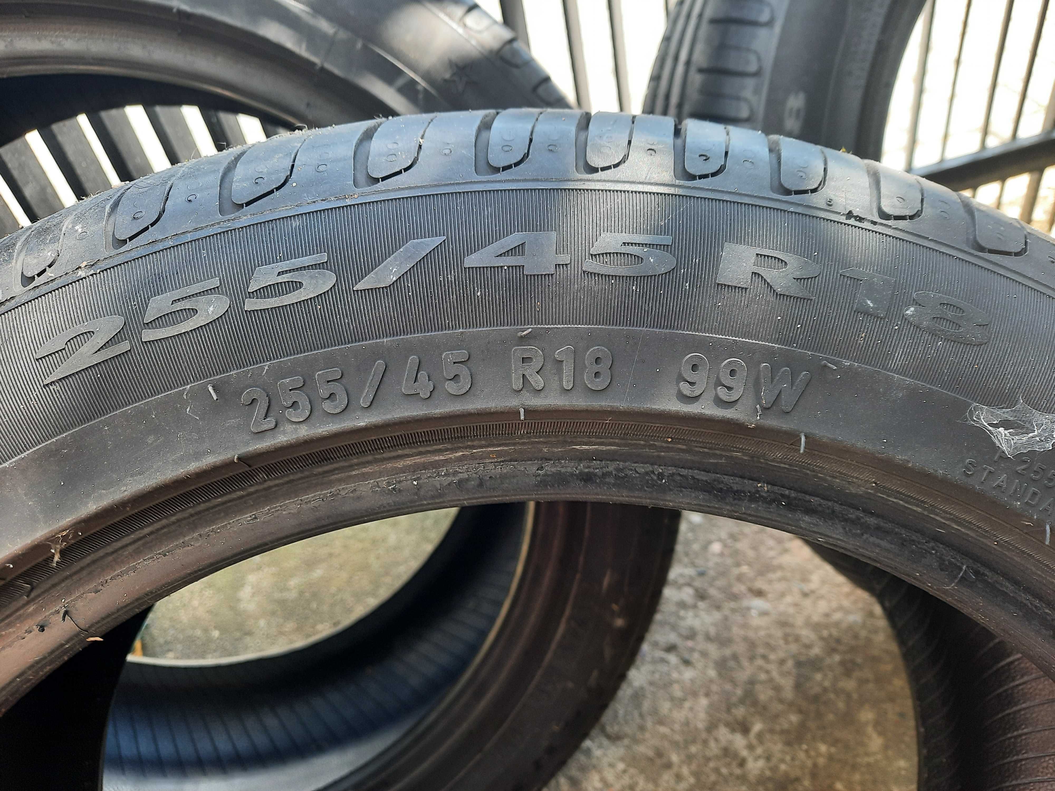 Opony Pirelli p7 255/45/18 run flat