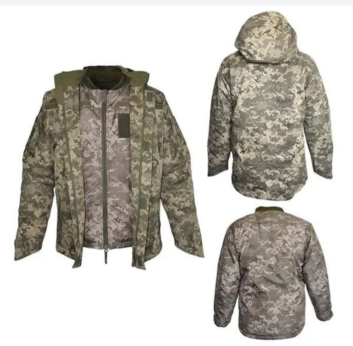 Зимняя куртка  бушлат пиксель. Размер 56-6