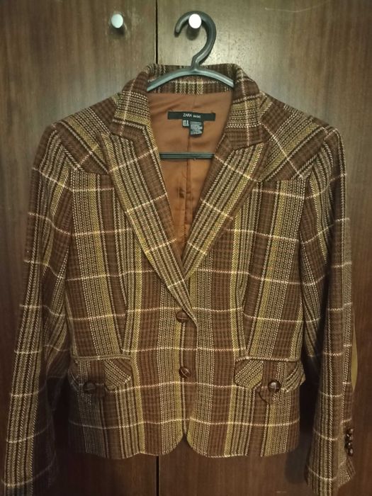 Blazer Zara escocês