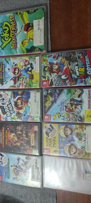 Nintendo switch z całym zestawem grami i akcesoriami