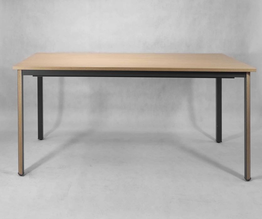 Biurko proste 160x80cm - naturalna okleina