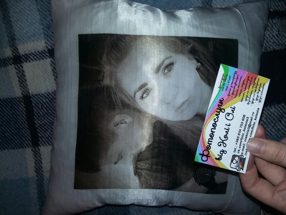 Подушка з фото фотоподушка