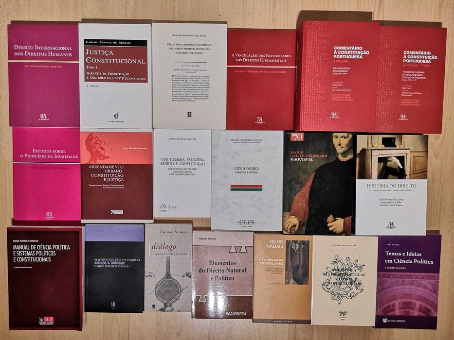 Livros de Direito, História e Política - vários