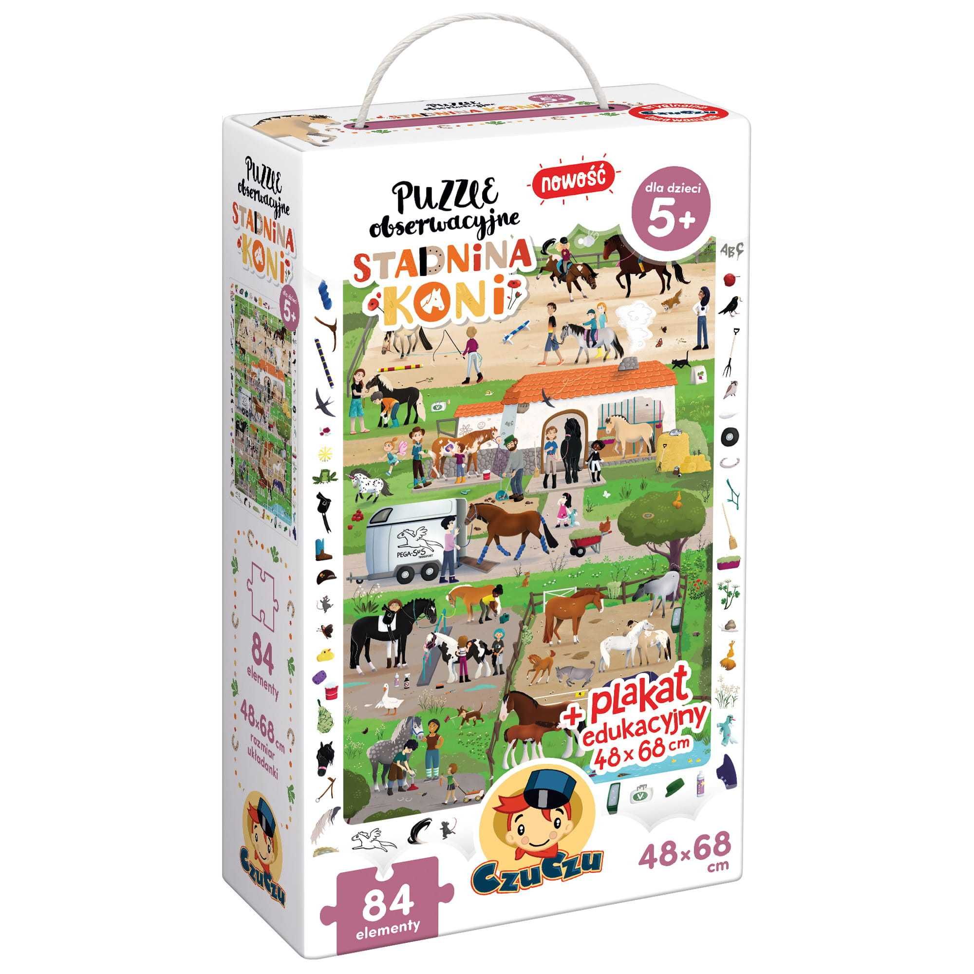 CZUCZU PUZZLE Obserwacyjne stadnina KONI 5+
