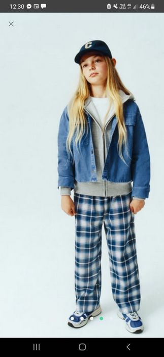 Брюки палацо zara