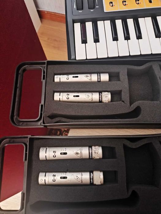 microfones condensadores behringer (c-2, ideal para over head)