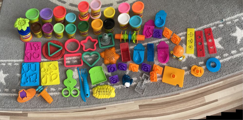 Play doh duży zestaw 45 elementów nowy + akcesoria z innych zestawów