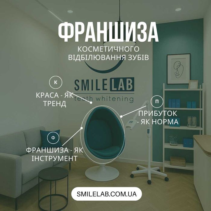 Косметичний бізнес / Франшиза відбілювання зубів Smile LAB